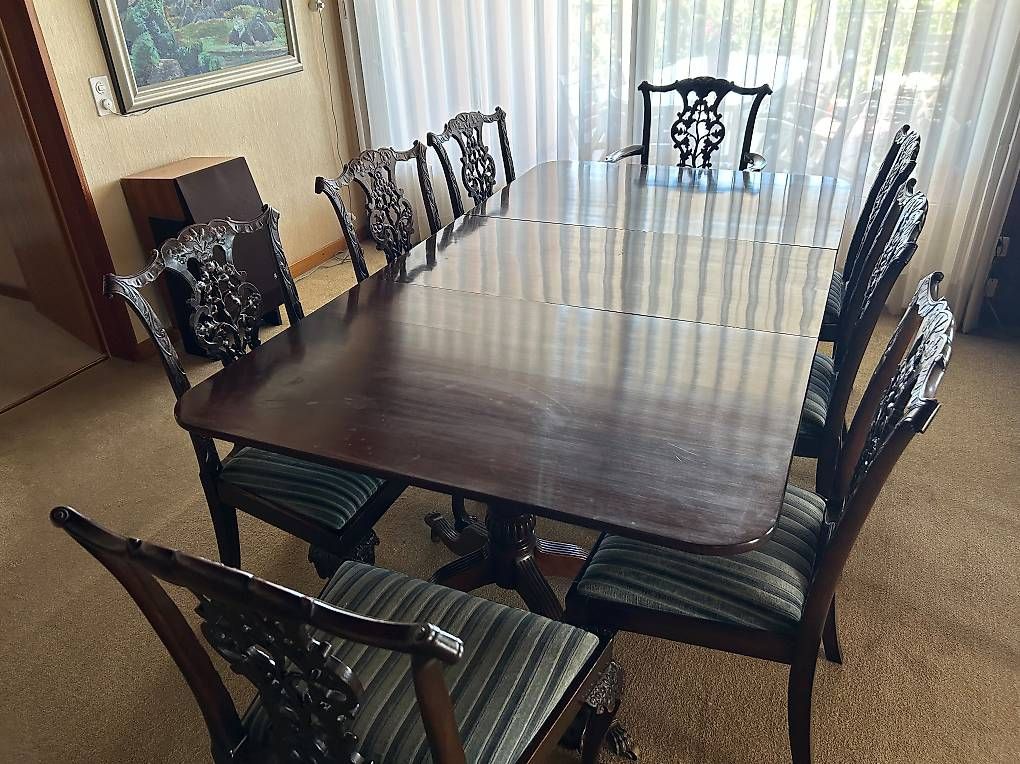 Set di tavolo e panche: Table à manger extensibles et chaises | Antiquité – Usato da Prilly venduto da Adri_61