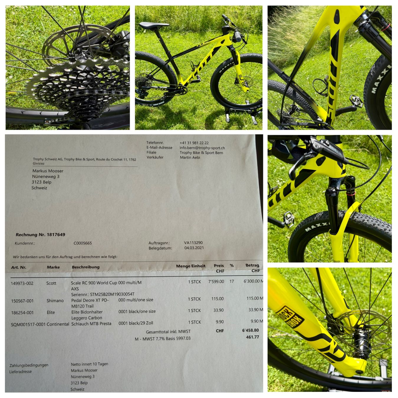 Scott Biciclette: Scott Scale RC 900 World Cup 2021 – Usato da Belp venduto da MarkusM0102 9