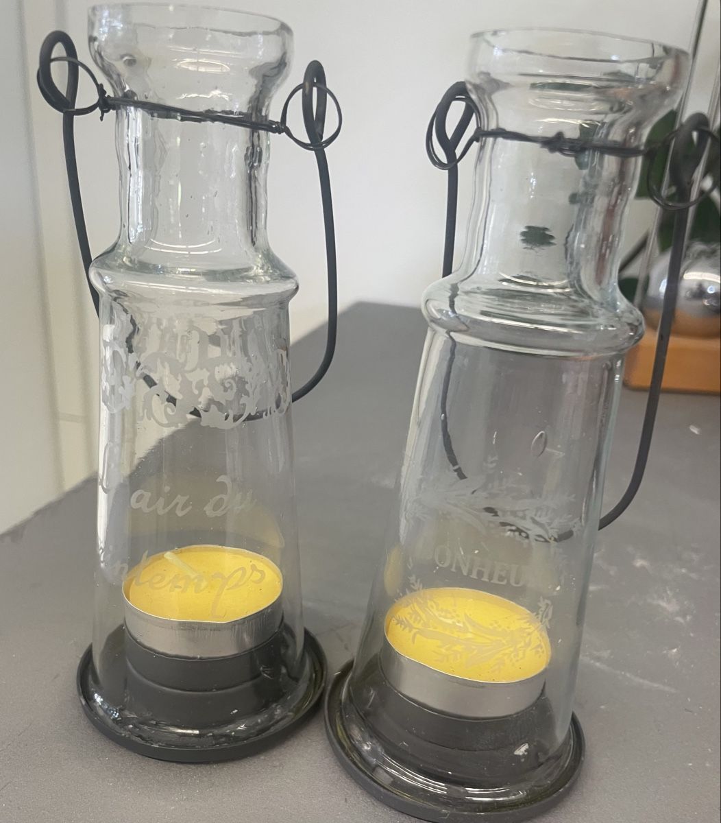 Alle Dekorationen: Windlichter im Glas-Design, 2 Stück, – Neu (gemäss Beschreibung) aus Au ZH von Jaggy4