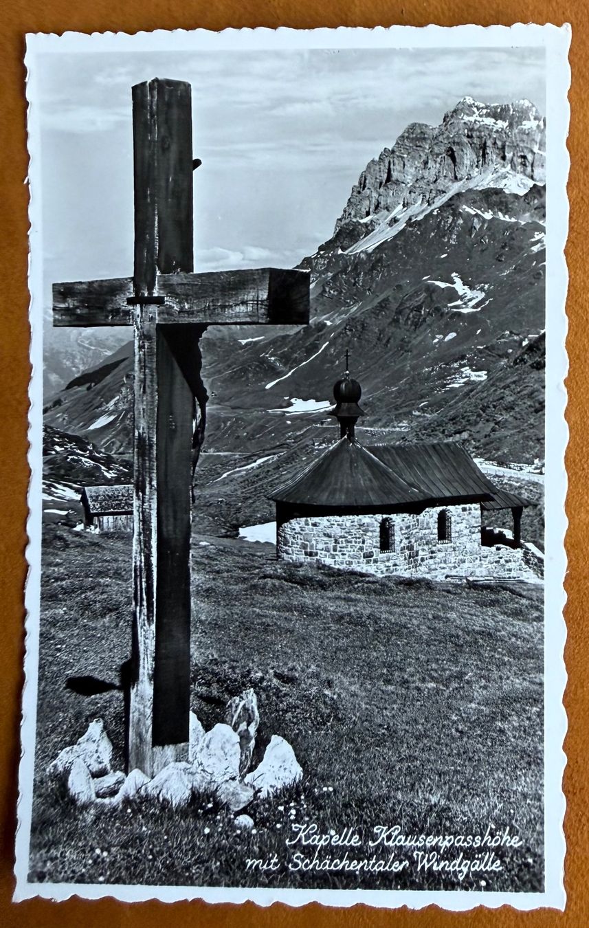 Cartoline postali: Klausenpasshöhe Kapelle - AK – Usato da Lutry venduto da Ediego