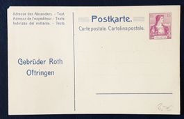 Entier postal neuf - Gebrüder Roth Oftringen