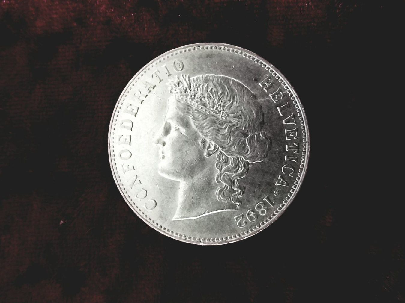 Toutes les monnaies: CH  5 FRANKEN/ FRANCS/ FRANCHI  1892 – D'occasion à Gordola par ale_5wbc 1