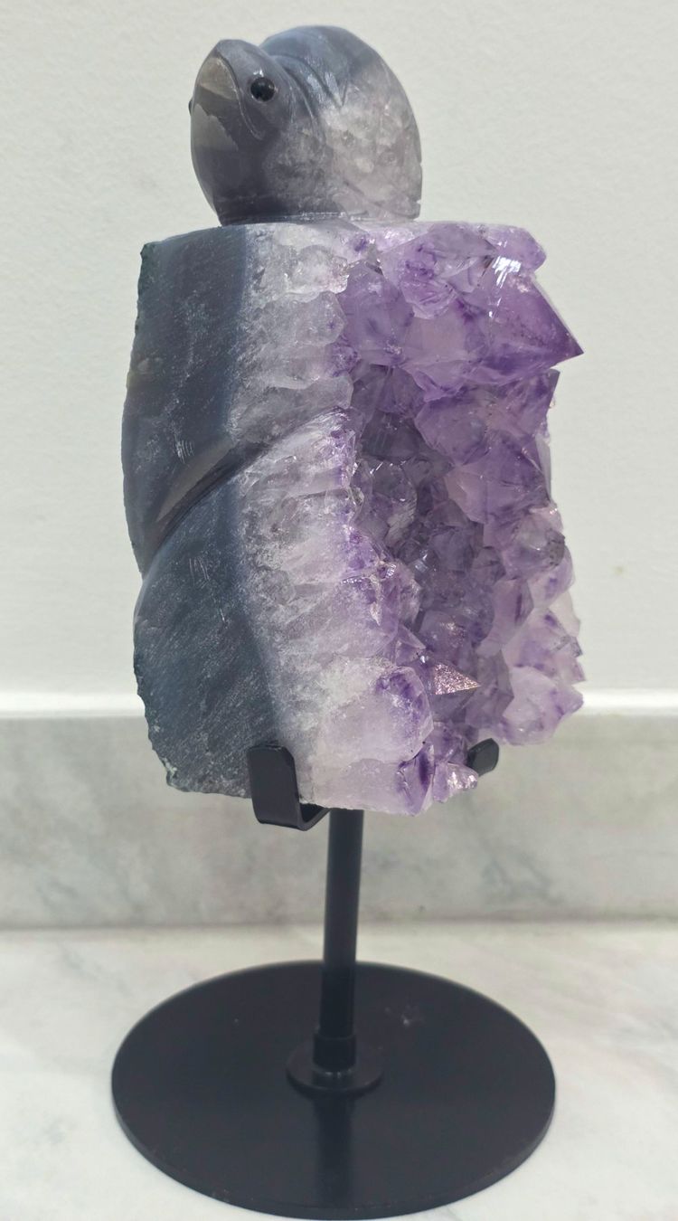 Minerali & Pietre curative: Amethyst Stufe auf Stand 1.1kg – Nuovo e nell'imballaggio originale da Matzingen venduto da Shay_Crystalz 1