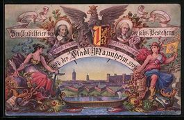 Ganzsache PP27 C90: Mannheim, Jubelfeier