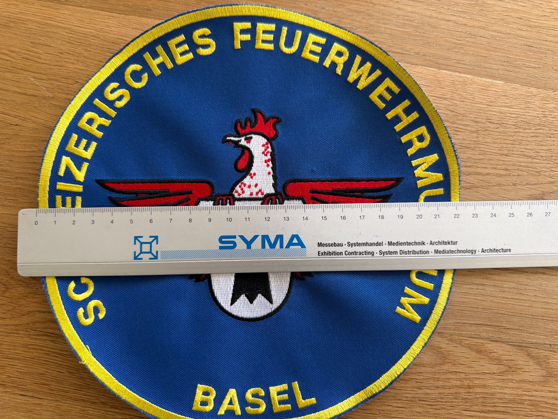 Plaketten & Abzeichen: Patch Schweizerisches Feuerwehrmuseum Basel – Gebraucht aus Riehen von Oberloescher 2