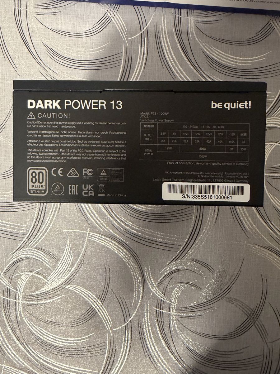 beQuiet! Elektronikbauteil: bequiet! DARK POWER 13 – Gebraucht aus Villmergen von D_m_93 2