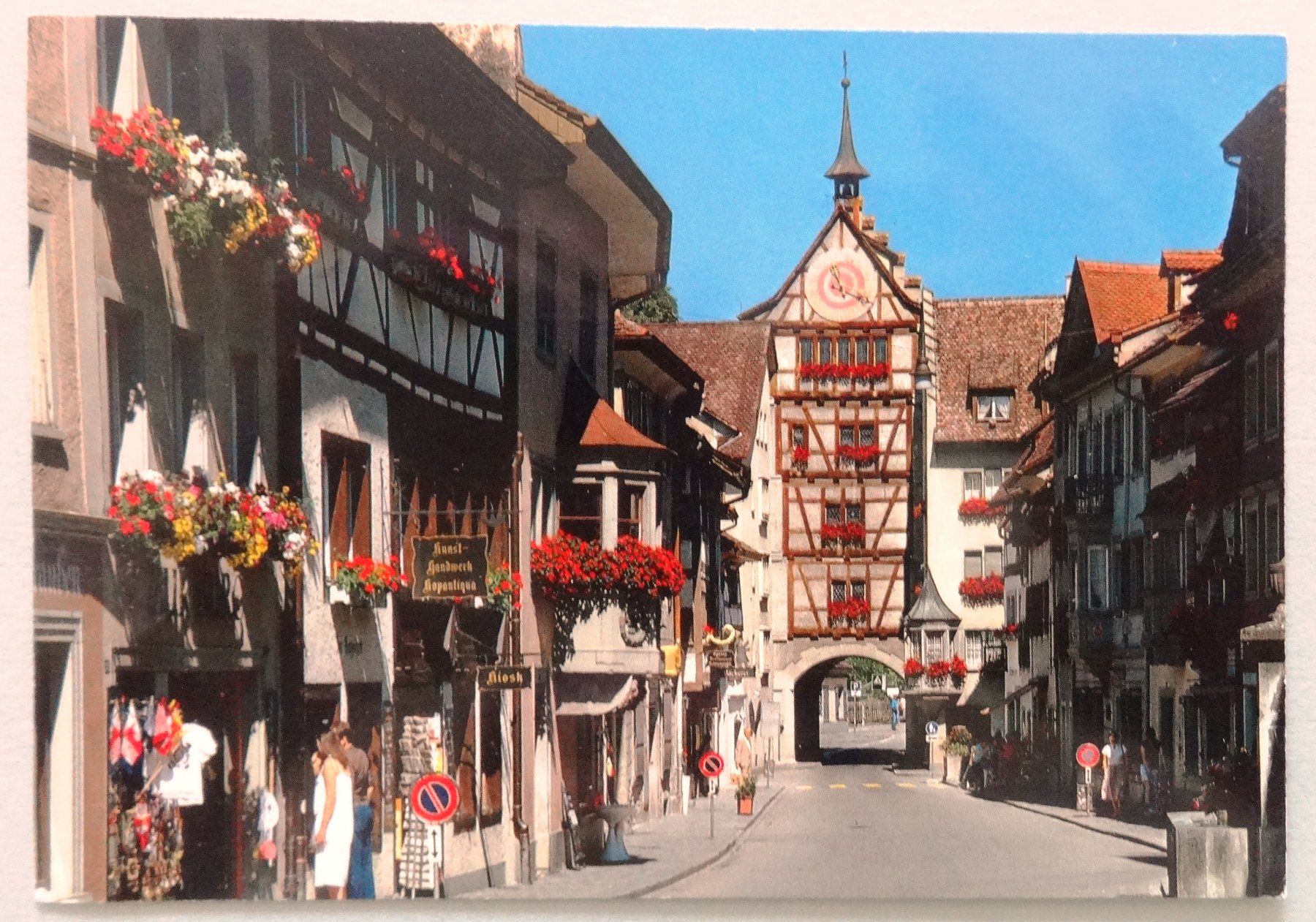 Ansichtskarten: Stein am Rhein, Hauptstrasse mit Untertor – Gebraucht aus Fétigny von Billy2miny