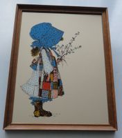 Wandspiegel Sujet im Stil Sarah Kay in Holzrahmen 43cmx33cm