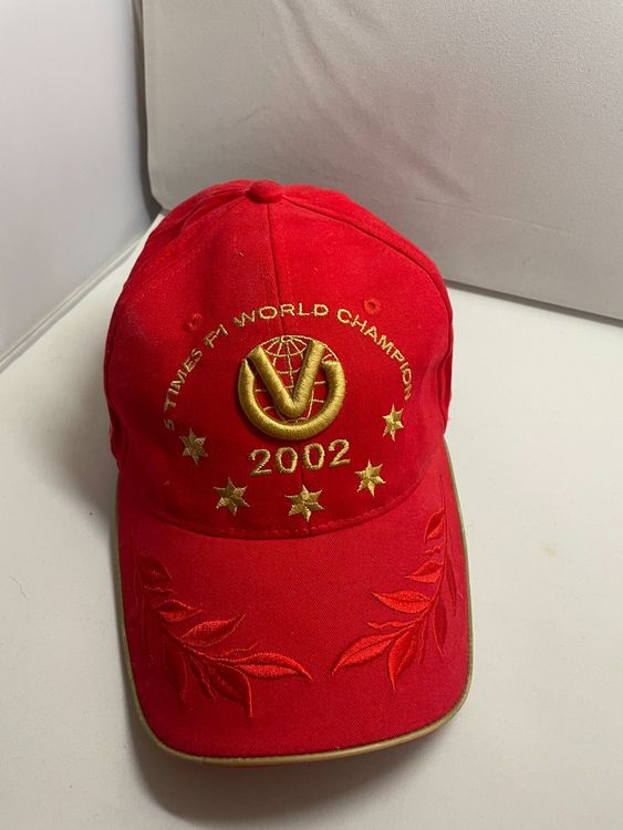 Casquette Ferrari Michael Schumacher Vintage F1 - Rouge, Réglable - Occasion Très Bon état - Collection F1