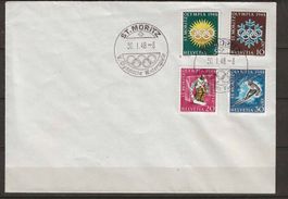 Fw25 - Jo St-Moritz sur lettre obl. 30.1.1948