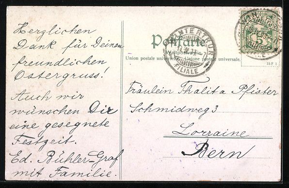 Cartoline postali: Litho Winterthur, Ortsansicht, Bahnhof,  – Usato da Berlin venduto da bartko-reher 1