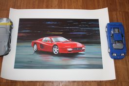 Ferrari TR512, Andrew Kitson, Werks Poster 1992