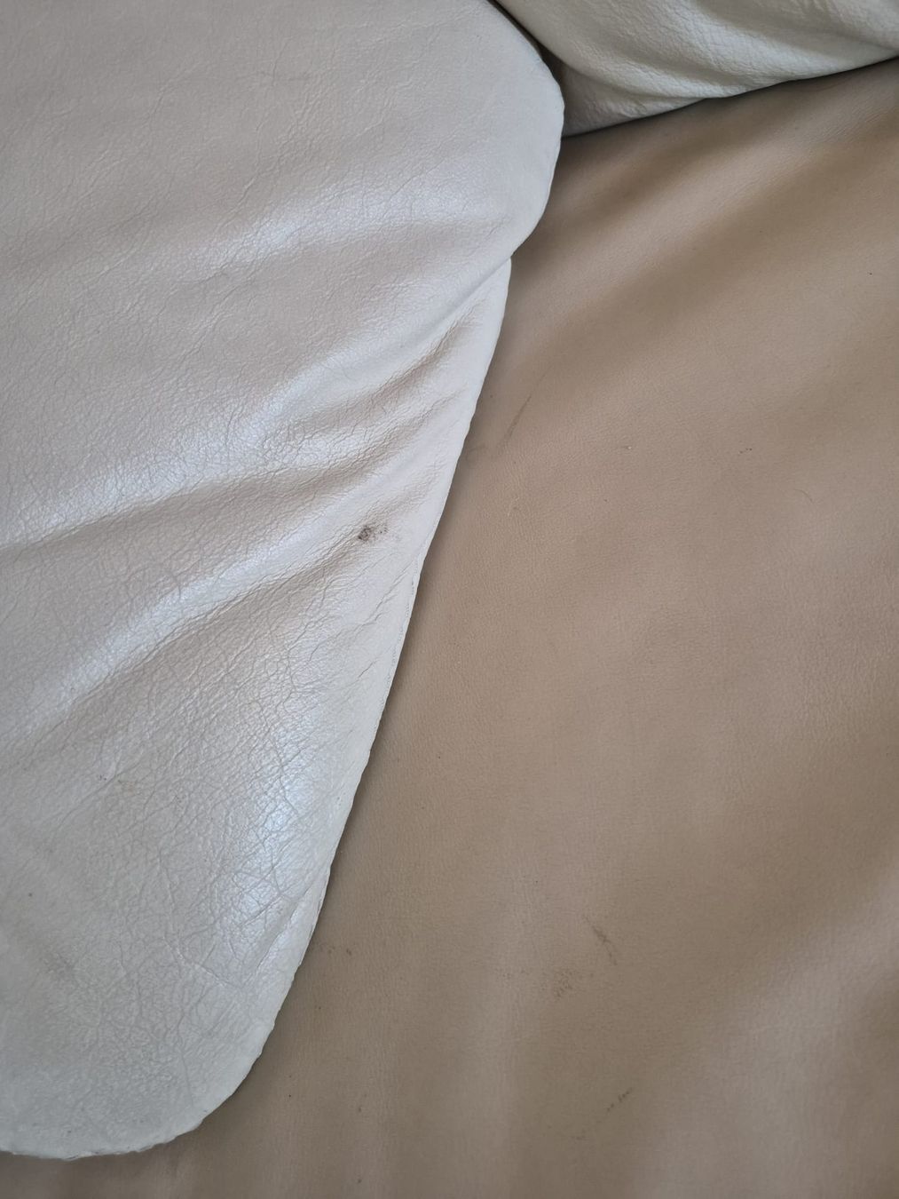 Divani: Designer Leder Sofa weiss 3-Sitzer  – Usato da Scherz venduto da texmanu 4