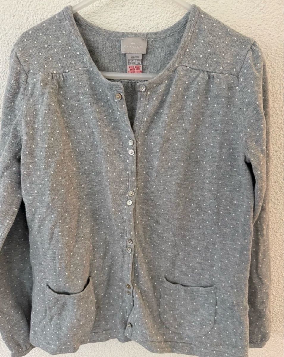 Cyrillus Giacche & Cappotti: Cyrillus Strickjacke Grösse 140 Pünktchenmuster  – Nuovo (secondo la descrizione) da Freidorf TG venduto da nad_fxh7