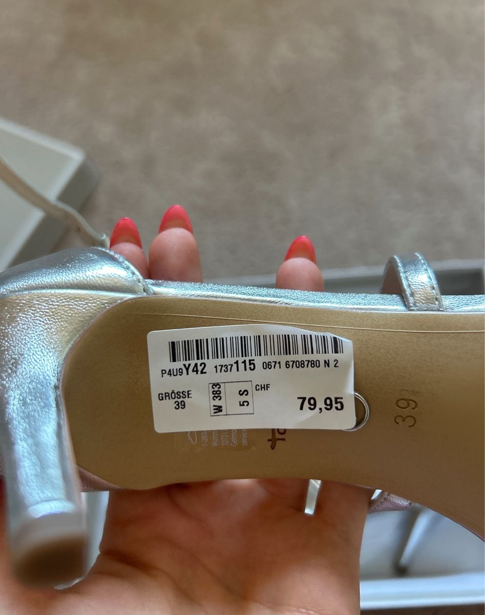 Tamaris Damenschuhe: Higheels Silber – Neu und originalverpackt aus Frauenfeld von hannamaria29 2
