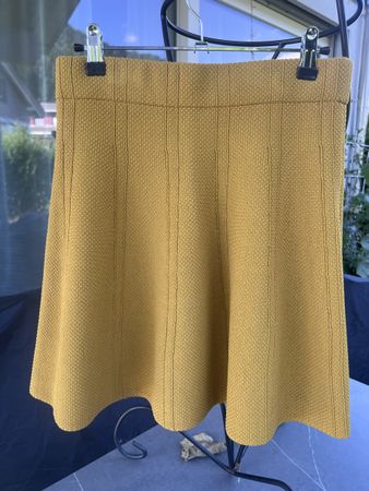 ZARA BASIC Strickrock Skirt Curry Senfgelb Gr. M – wie neu