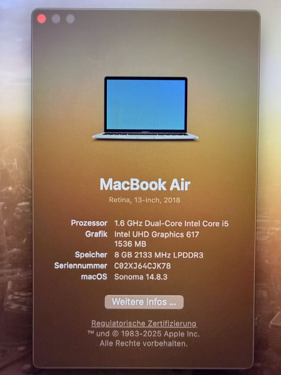 Apple Notebooks: Mac Book Air 2018 - ohne Ladekabel – Gebraucht aus Nürensdorf von ULISH4DESIGN 3