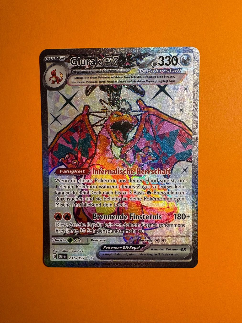 Pokémon Cartes à collectionner: 2023 - Glurak - 215 - Obsidian Flames – D'occasion à Bonstetten par vonap 1