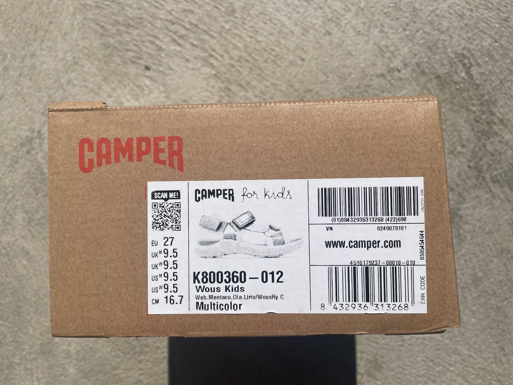 Camper Scarpe per ragazzi: Camper Sandalen Wous (Grösse 27) – Usato da Zürich venduto da papillon8000 3