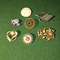 Vintage Broschen Konvolut, Goldfarben, Schmuckset, Top! 💃💎