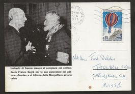 Ballon  1971 Frankreich Paris Luftpost