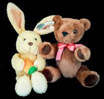 Teddybär + Althans Osterhase / ours + lapin Pâques  30 cm