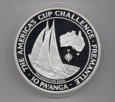(1424) Tonga, Americans Cup 1987, 10 Pa'anga, pp, 10 Unzen