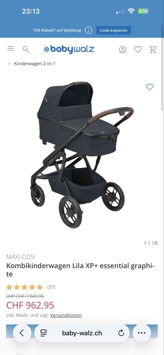 Maxi-Cosi Kinderwagen: Maxi Cosi Lila XP+ – Gebraucht aus Thörigen von LittleBlondi02 1