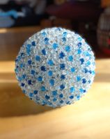 Vintage Muranoglas und Eisen Skulptur/Lampenschirm