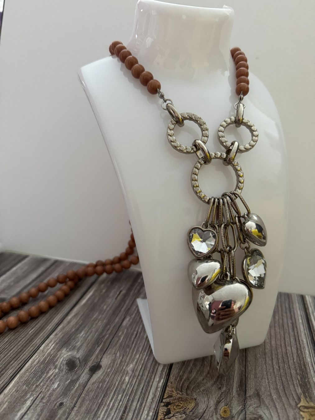 Colliers: Langes Collier mit Sandsturm-Steinchen – D'occasion à Muttenz par einfach-schoen 1