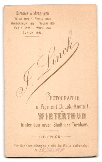 Fotografie &  Plakate: Fotografie J. Linck, Winterthur, Mädche – Gebraucht aus Berlin von bartko-reher 1