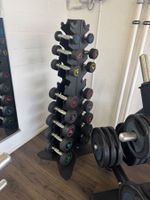 APUS Rack für 10 paar Kurzhanteln, inkl. Hanteln