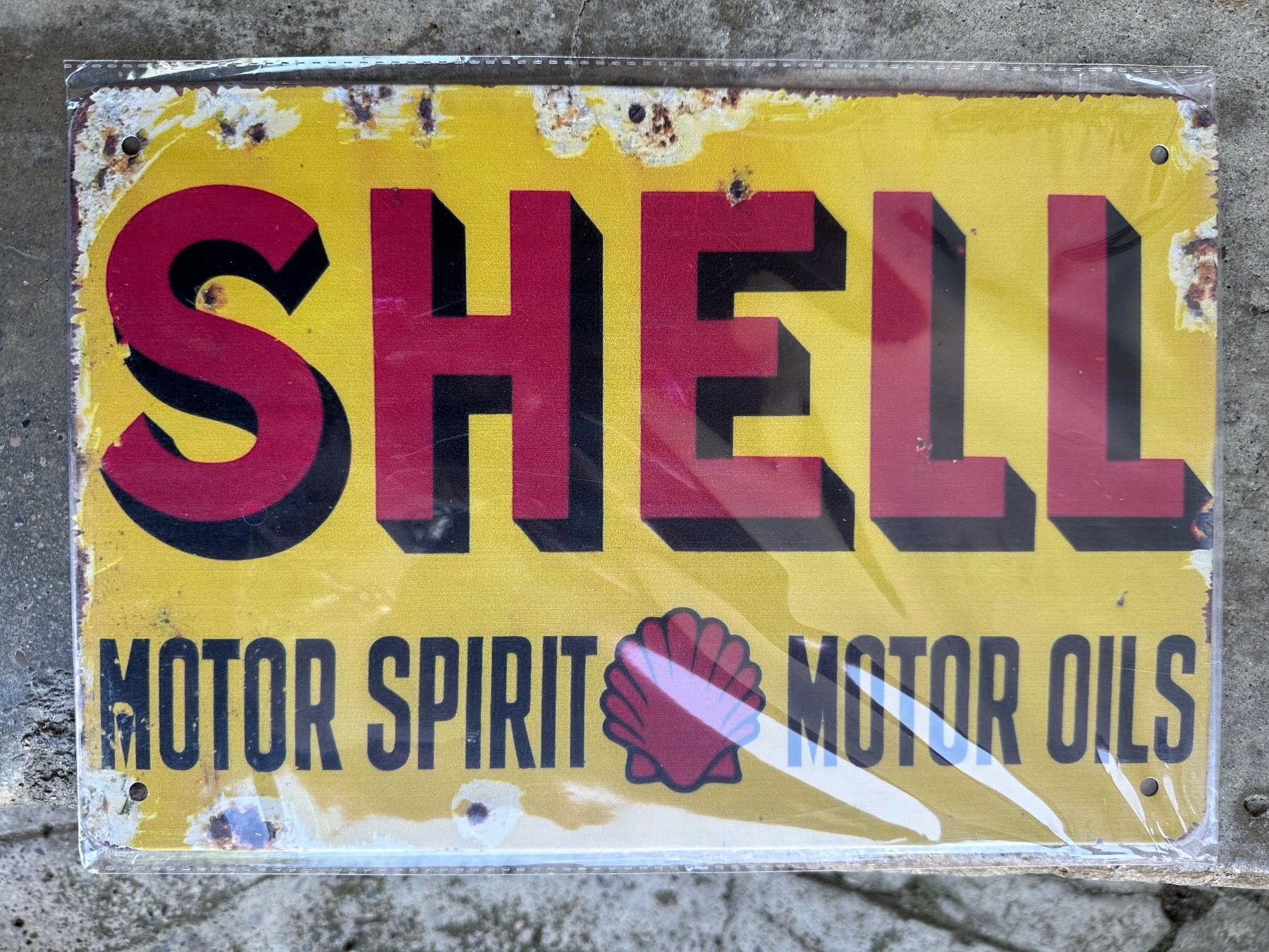 Schilder: Shell benzin Tankstelle classic werbung reklame – Neu (gemäss Beschreibung) aus Reinach AG von rares75