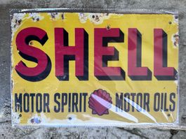 Shell benzin Tankstelle classic werbung reklame