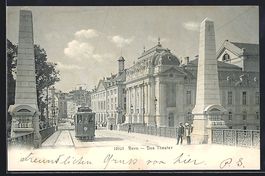 Bern, Theater und Brücke mit Strassenba
