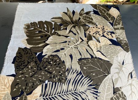 Herbstliches  Foulard (Seidengemisch)