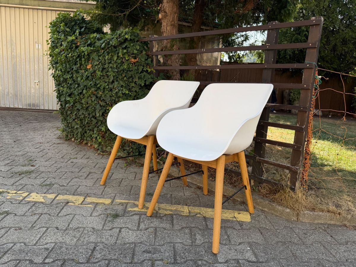 Sedie: Stühle Weiss Holzbeine Set 2 Stck.  – Usato da Ebikon venduto da cha_cvj6