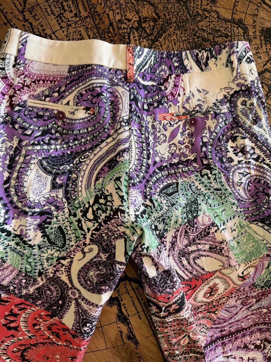 Hosen: ETRO Milano Multicolor Paisley Patchwork Trousers Pants Size – Neu (gemäss Beschreibung) aus Versoix von pen_6hgs 9