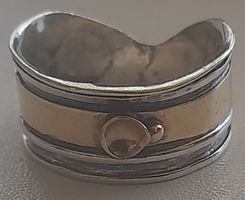 Bague en argent 925,et Or rose 14cts/585