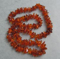 ♥ Midi Kette / Baltischer Bernstein / UNISEX / cognacfarben