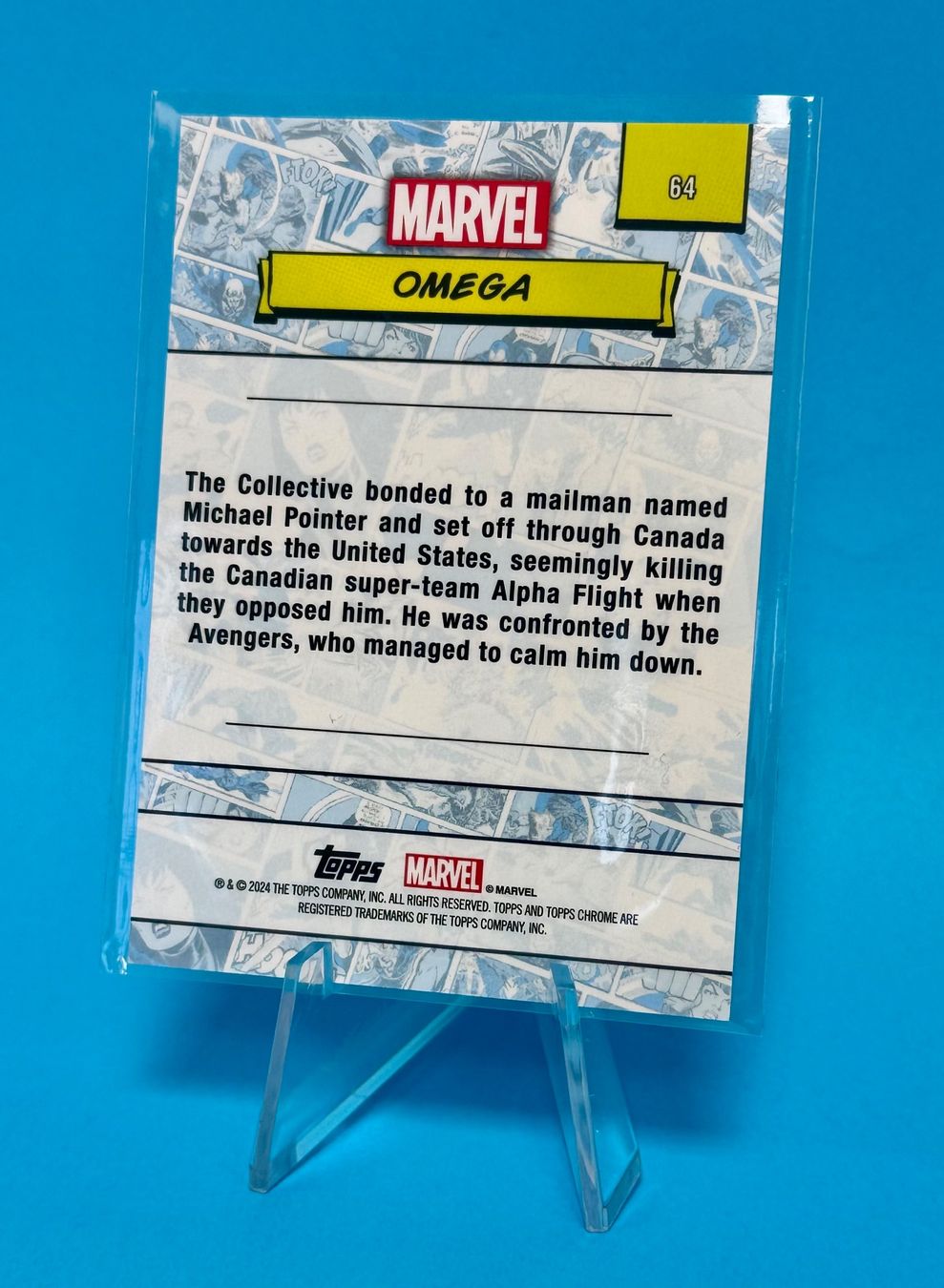 Topps Carte collezionabili: Topps Marvel Chrome 2024 Base Card #64 Omega – Usato da Schaffhausen venduto da Retrogaming90 1