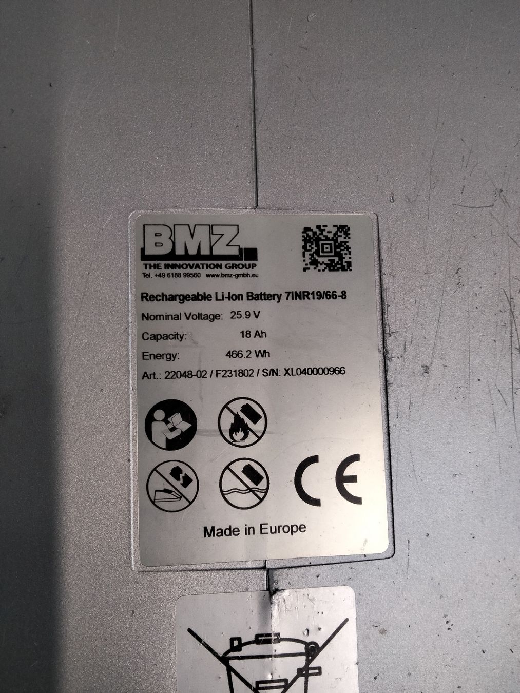 Flyer Batteries: Flyer Akku 18 Ah – D'occasion à Roggwil BE par bahn75 1