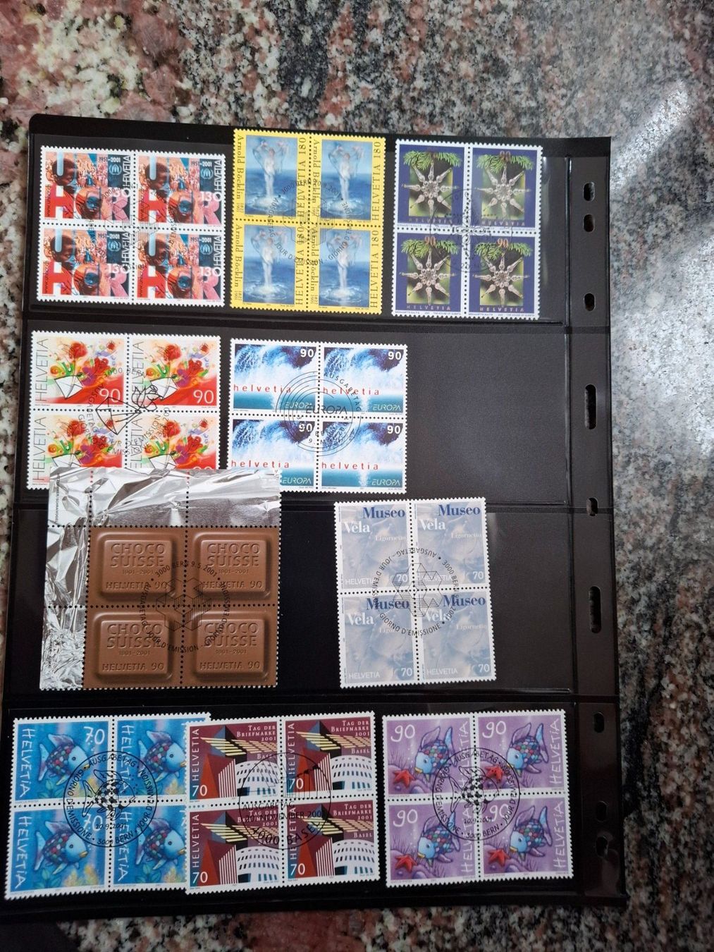 Tutti i francobolli: Briefmarken 4er Block 2001 gestempelt – Usato da Marthalen venduto da Loewe59