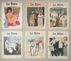 6 Antiquarische Zeitschriften „Le Rire“