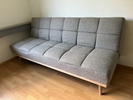 3-Sitzer-Sofa Stoff umwandelbar Liegeflaeche 108x191cm