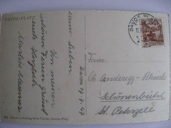 Cartoline postali: AK  Davos-Platz – Usato da Gundetswil venduto da Egro01 1