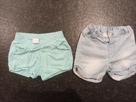 2 Paar Smile Mädchen Kurzhosen 74