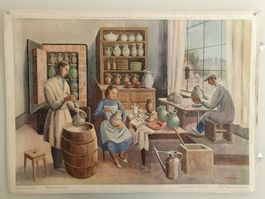 Schulwandbild Nr. 79 Töpferwerkstatt