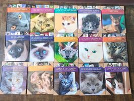 15x  Lot Buch Katze rassen Atlas Edicion sur les chats  Neu