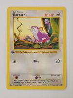 🐭 Base Set – 1st Edition Shadowless Rattata – Englisch